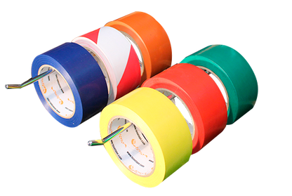 6 Cintas Delimitadora de Área Pack Rollos - Roja 50mm x 30mt image 2