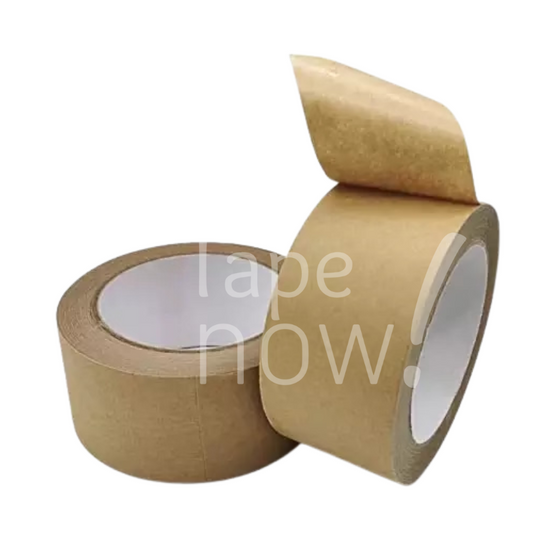 12 Cintas Papel Engomado 100% Biodegradable (Se Activa Adhesivo con Agua) - 60mm x 50mt